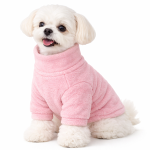 เสื้อสุนัขขนฟลีซสีชมพู แบบปกติ นุ่ม อุ่น สวมใส่สบาย เหมาะสำหรับสุนัขขนาดเล็กถึงกลาง น่ารัก ใส่ได้ทุกวัน - Product Image 1
