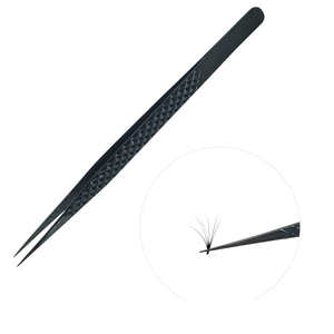 Pince à cils professionnelle Pince à épiler d'extension de cils à pointe en acier inoxydable - Product Image 5