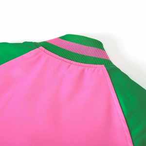 Veste universitaire d'hiver personnalisée pour hommes et femmes, teinte, respirante, imperméable, à séchage rapide, 100 % polyester, rembourrée, broderie chenille, satin - Product Image 4