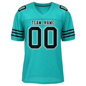 Vêtements de sport de football américain Maillots personnalisables Quick Dry Polyester Mesh Breathable Short Team Logo Name Numbers-Plus Size OEM - Product Image 1