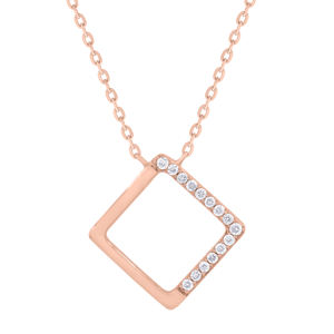 สร้อยคอโซ่เพชรแบบปรับได้พร้อมจี้และเครื่องรางชุบทอง18K - Product Image 4