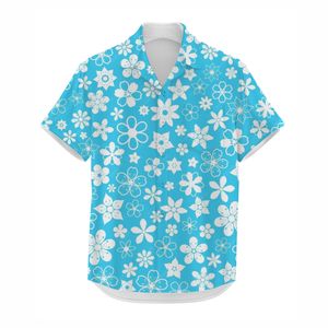 Chemise hawaïenne personnalisée à fleurs pour hommes, imprimée par sublimation, boutonnée décontractée à séchage rapide, vêtements de plage, chemises à manches courtes pour hommes - Product Image 6
