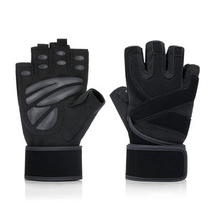 Guantes de neopreno con logotipo personalizado para entrenamiento de levantamiento de pesas en el gimnasio, venta al por mayor - Product Image 1
