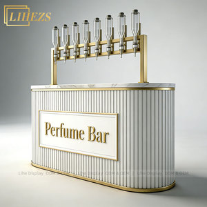 Barra de Perfumes Móvil de Lujo, Estación Dispensadora de Fragancias Portátil de 8 Cabezas, Kiosco de Perfumes Rodante Personalizado - Product Image 5