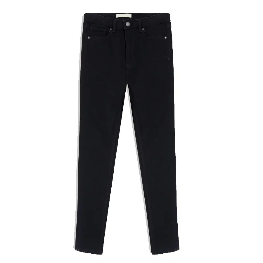 Pantalones vaqueros de Color negro para mujer, Jeans femeninos de diseño de alta calidad, informales, a la venta, con tarifas baratas