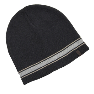 Bonnet en tricot unisexe à motif rayé, confortable et chaud pour l'hiver, style décontracté, couvre-chef souple - Product Image 2