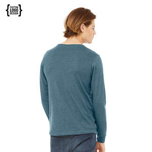 Camisetas de Manga Larga de Algodón Personalizadas para Hombre, Cuello Redondo, Manga Larga, Estilo Casual para Gimnasio y Entrenamiento - Product Image 5