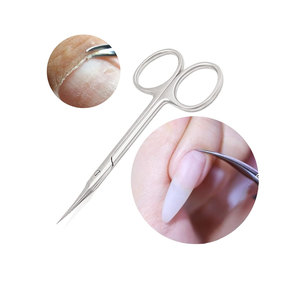 Ciseaux à ongles professionnels en acier inoxydable manucure ciseaux à cuticules lame droite personnalisée ciseaux de haute qualité - Product Image 1
