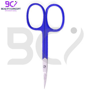 Tijeras para Uñas Azules para Belleza y Cuidado de la Piel, Removedor de Piel Muerta con Punta Afilada de Acero Inoxidable, Tijeras para Cutículas - Product Image 4