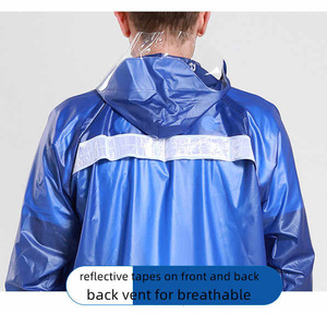Traje de lluvia elástico elegante personalizado de tela de sarga de alta densidad impermeable 100% a precio barato traje de lluvia con logotipo personalizado gratis para hombres - Product Image 4