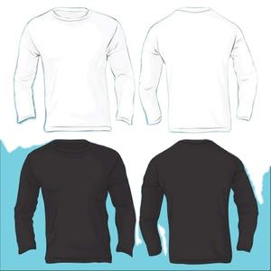 T-shirt à manches longues col rond avec logo personnalisé OEM pour hommes dernière mode 100% coton Design vierge orienté vers l'exportation Plus - Product Image 2