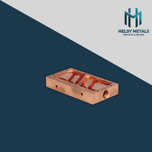 Bloc en cuivre usiné avec précision VMC, haute conductivité, collecteur thermique avec canaux internes pour les systèmes de transfert de chaleur - Product Image 6