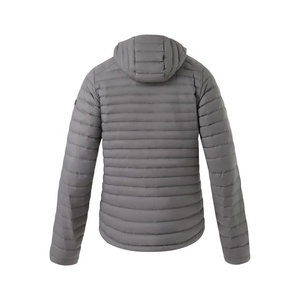 Veste matelassée à capuche en duvet de canard et de mouflon pour temps extrême, fermeture éclair, impression de logo personnalisée, veste imperméable d'extérieur, vente en gros de vêtements de ski - Product Image 3