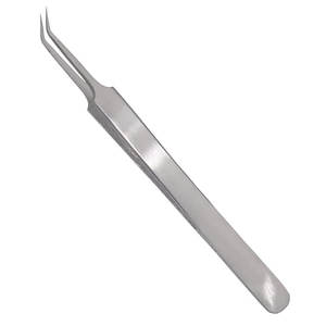 Pince à épiler d'extension de cils de qualité professionnelle de qualité supérieure couleur or pointe pointue acier inoxydable quantité minimale de commande bas - Product Image 3