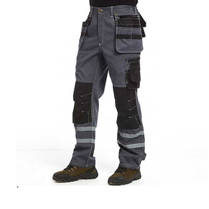Pantalones de seguridad de color negro hechos a medida Pantalones de seguridad de alta visibilidad Pantalones de seguridad de protección a prueba de viento reflectantes de alta visibilidad - Product Image 5