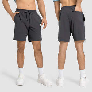 Pantalones cortos de tabla para hombre, impermeables, de punto, con cordón medio, de secado rápido, ligeros, transpirables, para gimnasio, entrenamiento, correr, pantalones cortos deportivos - Product Image 1