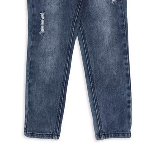 Pantalones vaqueros de moda para niños, pantalones vaqueros de longitud completa cómodos y transpirables de Ajuste Recto para niños - Product Image 6