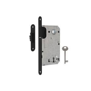 Cerradura magnética mortaja YALE 90/50 KL con placa de golpe, czarny - Product Image 1