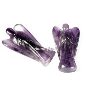 Ángel de piedras preciosas de LAPIZ lazuli natural tallado a mano para equilibrar los chakras y curar la energía - Product Image 2