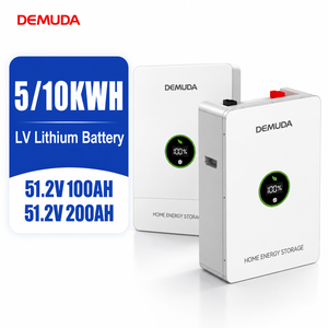 Batería de Almacenamiento Solar LiFePO4 de 51.2V, 100Ah/200Ah, 5kWh/10kWh, de Montaje en Pared para Uso Doméstico, Venta al Por Mayor DEMUDA - Product Image 1