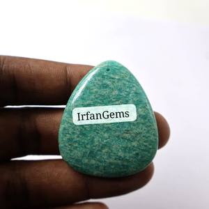 เครื่องประดับอัญมณีแอมะซอไนต์ทรงหลังเบี้ยจากธรรมชาติคุณภาพสูงสำหรับเครื่องประดับที่รวดเร็วทำให้พร้อมสำหรับอัญมณีหลวม - Product Image 5