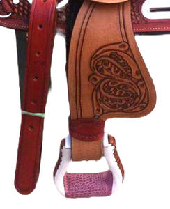Wholesale Premium Quality Western <b>Leather</b> Saddle New Design Hand <b>Tooled</b> for Horse Riding Competitive Price - Product Image 3