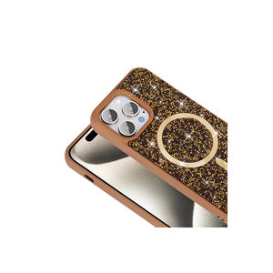 Étui en silicone compatible MagSafe pour iPhone 14 Pro Max, design diamant de luxe, motif mosaïque MRSA, coque antichoc, Ins 7 Plus - Product Image 3