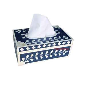 Handmade Customized Color Classic <b>Floral</b> Pattern Tissue <b>Box</b> High Quality Decorative Tissue Dispenser Holder for Home Hotel - Product Image 4