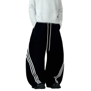 Pantalon de survêtement à jambes larges pour hommes peignés personnalisés 100% coton Streetwear pantalon tricoté pour différentes équipes de mode décontractée et urbaine - Product Image 3