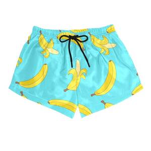 Custom Women's 100% Cotton Boardshorts Quick Dry <b>Swim</b> Trunks with Plain Dyed Solid <b>Pattern</b> Surf Swimming Beach <b>Shorts</b> - Product Image 3