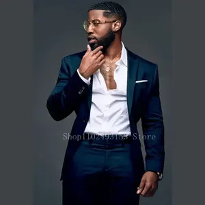 Trajes de Hombre de 2 Piezas a Medida, Corte Entallado, para Bodas, para el Novio - Product Image 4