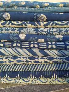 Gran oferta, Tela con estampado de bloques a mano a la moda, tela india de algodón 100% para hacer vestidos, tela hecha a mano, fabricante de <span class=keywords><strong>Material</strong></span> para correr - Product Image 6