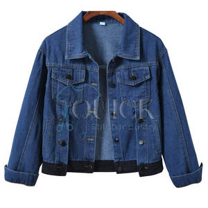 แจ็กเก็ตผ้าฝ้ายถักแบบเปิดสำหรับผู้หญิงเสื้อแจ็กเก็ตยีนส์สไตล์ใหม่ล่าสุดสำหรับฤดูหนาว - Product Image 1