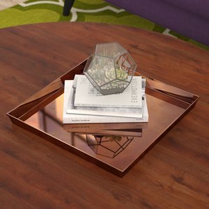 Handmade Aluminium <b>Square</b> Serving Tray For Serving & Display Products in Lowest Price - Product Image 5