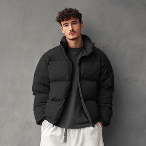 เสื้อแจ็คเก็ตพัฟเฟอร์ทรงหลวมสำหรับฤดูหนาว เสื้อผ้าสตรีทแวร์ผู้ชาย เสื้อโค้ทพัฟเฟอร์ทรงบับเบิ้ล เสื้อแจ็คเก็ตพัฟเฟอร์บุใยสังเคราะห์สำหรับผู้ชาย - Product Image 6