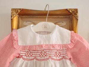 100% Cotton Solid Color Woven Monogram Girls Outfits Short Sleeve Toddler Baby Bubble Romper <b>Set</b> - Product Image 6