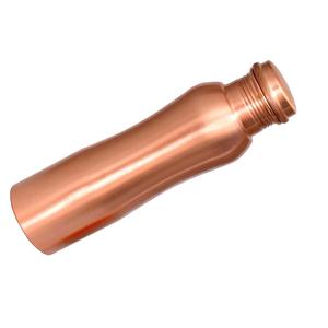Hot selling Pure copper curve shape water <b>bottle</b> Customized drinkware printed copper water <b>bottles</b> best supplier - Product Image 1