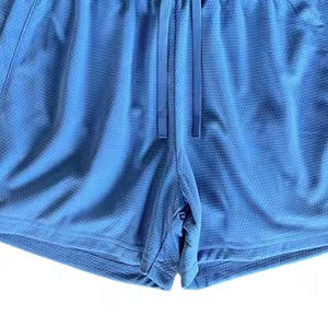 กางเกงวิ่งออกกำลังกายขาสั้นผ้าย้อมสีพื้นสำหรับออกกำลังกายการฝึกออกกำลังกาย - Product Image 3