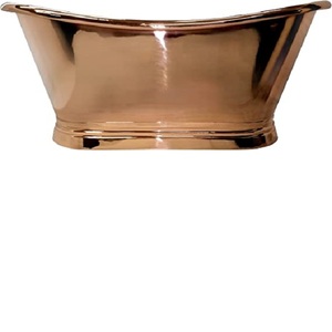 Bañera de Metal de cobre personalizada para adultos, bañera independiente - Product Image 6