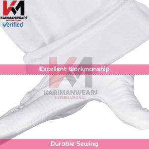 Gants en coton blanc de grande taille, gants doux et hydratants pour le soin des mains pendant la nuit, utilisation cosmétique, eczéma et inspection - Product Image 4