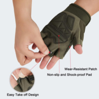 Guantes de moto sin dedos de cuero ajustable transpirable medio dedo motocicleta ciclismo gimnasio deportes al aire libre guantes de jinete