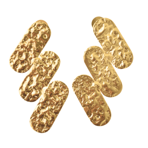 Handgemaakte vergulde vlinder statement ringen, sculpturale, grappige hangende design, hypoallergeen, mode sieraden groothandel - Product Image 1