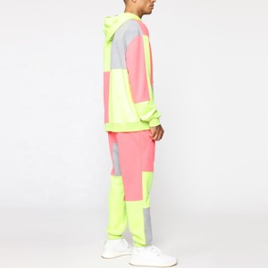 Calidad calumniosa 100% algodón francés Terry Hoodie hombres de gran tamaño Boxy Fit chándal sudadera en blanco y pantalones de chándal conjunto - Product Image 1