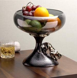 Cuenco de Pedestal de Mosaico de Lujo, Centro de Mesa Decorativo de Nácar, Decoración para el Hogar, Regalos Modernos al por Mayor, Cuenco para Exhibición en Mesa - Product Image 5