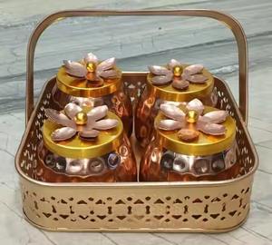 Crafted from metal fruit <b>hamper</b> offers long-lasting value while elegantly showcasing vibrant, hand-selected fruits - Product Image 3