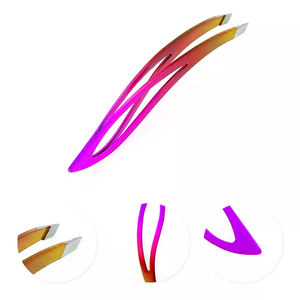 Pinzas de Manicura de Alta Calidad al por Mayor 2026, Pinzas para Depilar Cejas con Punta Inclinada de 3.8 Pulgadas y Recubrimiento de Papel Dorado - Product Image 6