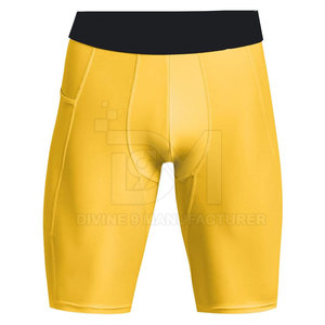 Pantalones Cortos de Compresión para Hombre, Diseño 2025, Transpirables, 100% Poliéster, Sólidos, Casuales, Cintura Media, Secado Rápido, Precio al por Mayor - Product Image 4