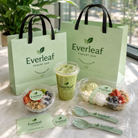 Ensemble d'emballages personnalisés pour poulet frit AT PACK avec sacs en papier, boîtes à poulet, boîtes à hamburgers, boîtes à frites et gobelets à boissons