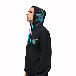 Vente flash, sweats à capuche brodés surdimensionnés pour hommes de haute qualité 2024, design graphique personnalisé, sweats à capuche brodés surdimensionnés pour hommes - Product Image 1