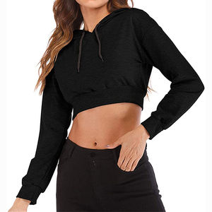 High Impact Latest Design Women's Crop <b>Top</b> Fleece Material with Printed Logo Good Selling Most Demanded Item Now - Product Image 1